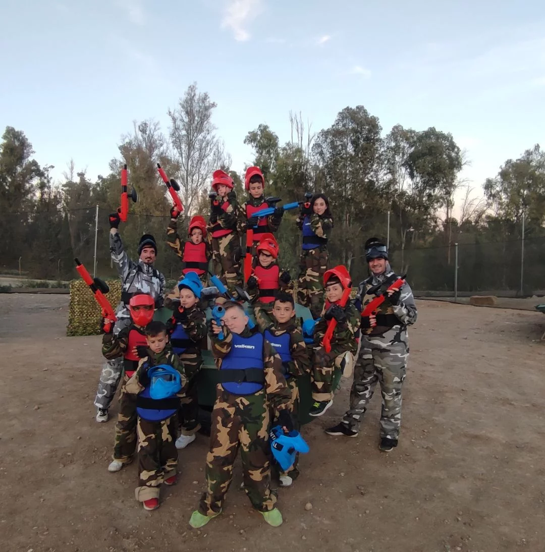 Mini Paintball para niños en Málaga - Actividad de aventura para excursiones escolares